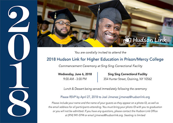 Hudson Link Prepares to Graduate 46 Students at Sing Sing Correctional ...